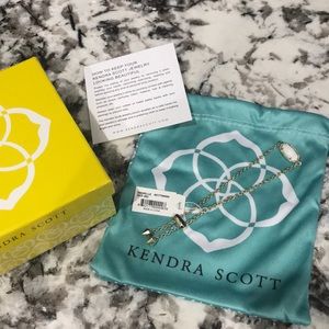 NWT Kendra Scott Gold White Bracelet